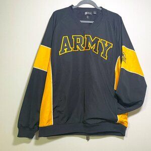 Men's L Gear for Sports Black & Yellow ARMY Pullover Windbreaker